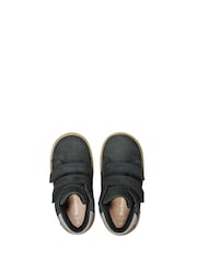 ToeZone Grayson boys Nubuck Leather Rip Tape Black Boots - Image 3 of 5