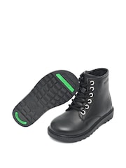 ToeZone Angel Girls Leather Ortholite Ankle Black Boots - Image 2 of 5