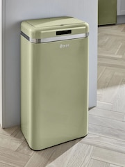 Swan Green Retro Square Sensor Bin - Image 2 of 5