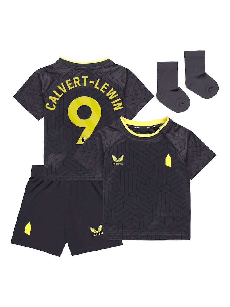 Fanatics Grey Everton Away Baby Kit 2024-25 Calvert-Lewin 9 Printing - Image 1 of 3