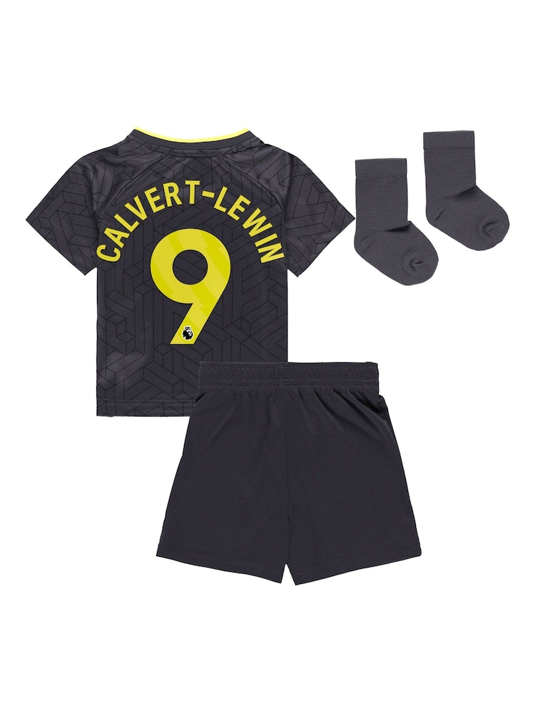 Fanatics Grey Everton Away Baby Kit 2024-25 Calvert-Lewin 9 Printing - Image 3 of 3