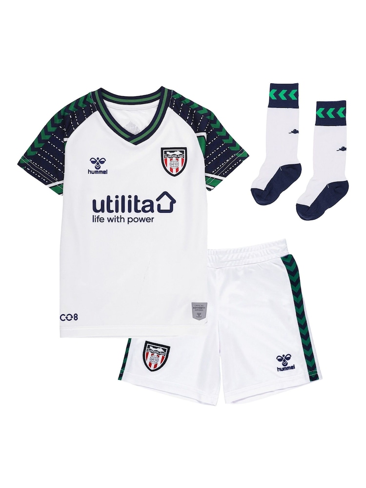 Fanatics Sunderland Away Infant/Baby White Kit 2024-25 Jobe 7 Printing - Image 1 of 3