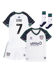 Fanatics Sunderland Away Infant/Baby White Kit 2024-25 Jobe 7 Printing - Image 2 of 3