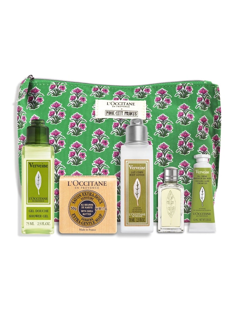 L'OCCITANE Verbena Discovery Collection x Pink City Prints Gift Set (Worth Over £34) - Image 1 of 3