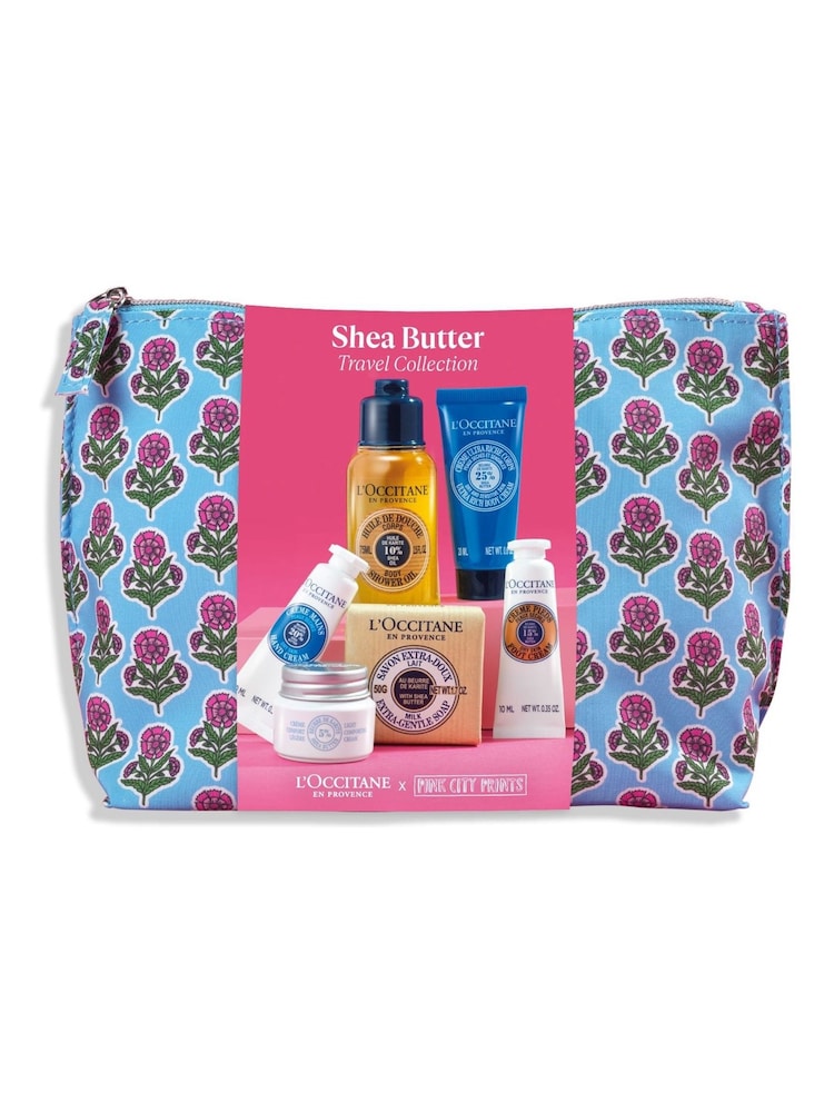 L'Occitane Blue Shea Discovery Collection x Pink City Print Bath and Body Gift Set (Worth £29) - Image 3 of 3