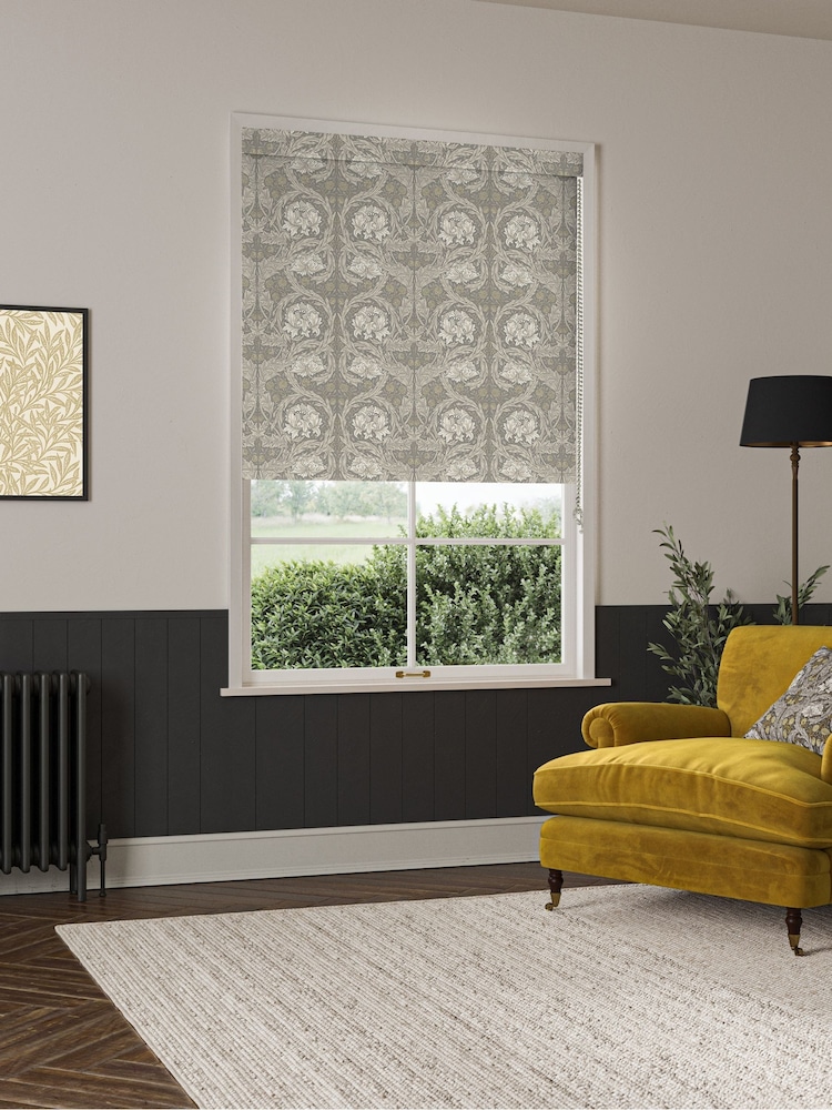 William Morris At Home Limestone Grey African Marigold Made to Measure Roller Blind - Image 2 of 6