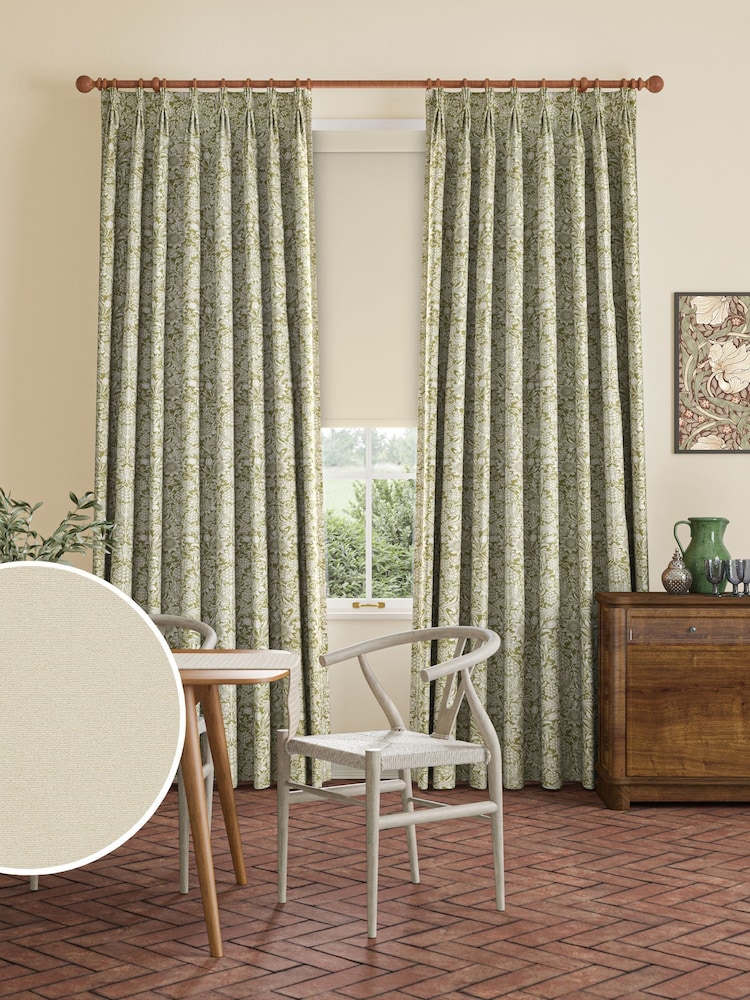 William Morris At Home Chalk Natural Waltham Made to Measure Roller Blind - Image 2 of 7