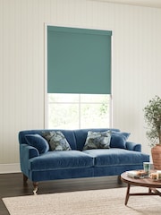 William Morris At Home Teal Blue Waltham Made to Measure Roller Blind - Image 3 of 7