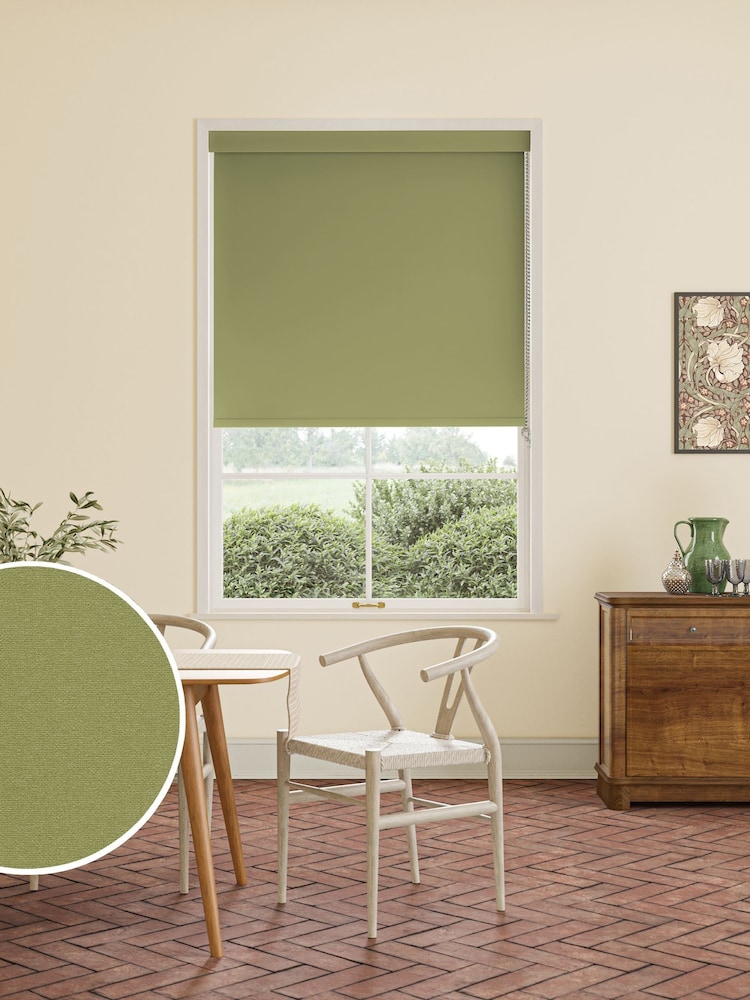 William Morris At Home Artichoke Green Waltham Made to Measure Roller Blind - Image 1 of 7