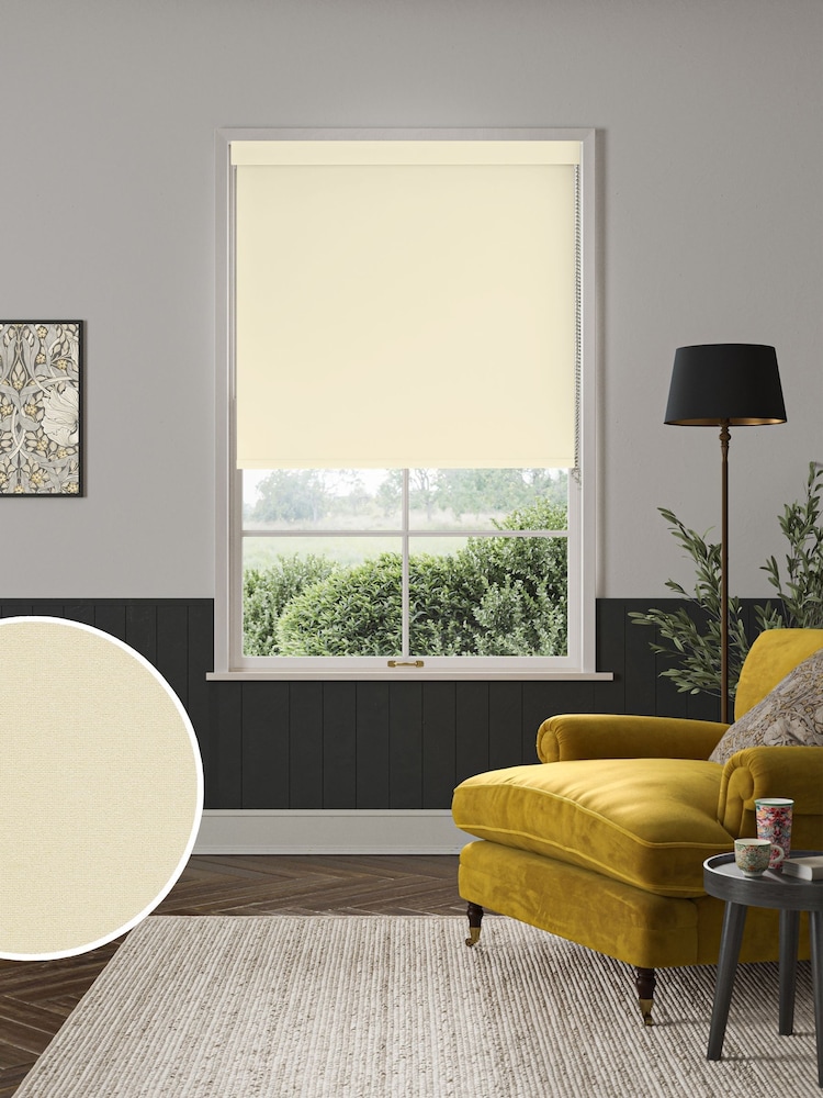 William Morris At Home Flax Natural Waltham Made to Measure Roller Blind - Image 1 of 7