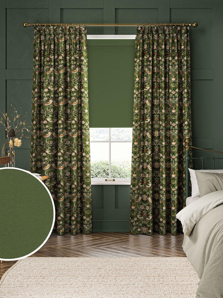 William Morris At Home Forest Green Waltham Made to Measure Roller Blind - Image 2 of 7