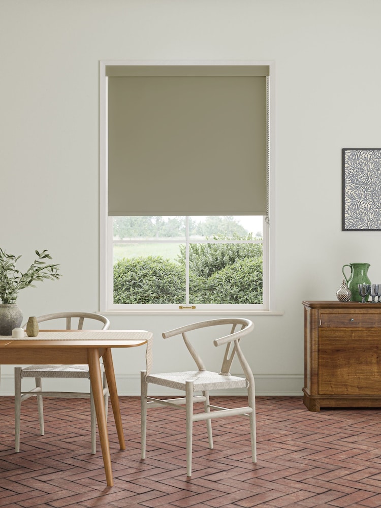William Morris At Home Stone Grey Waltham Made to Measure Roller Blind - Image 1 of 7