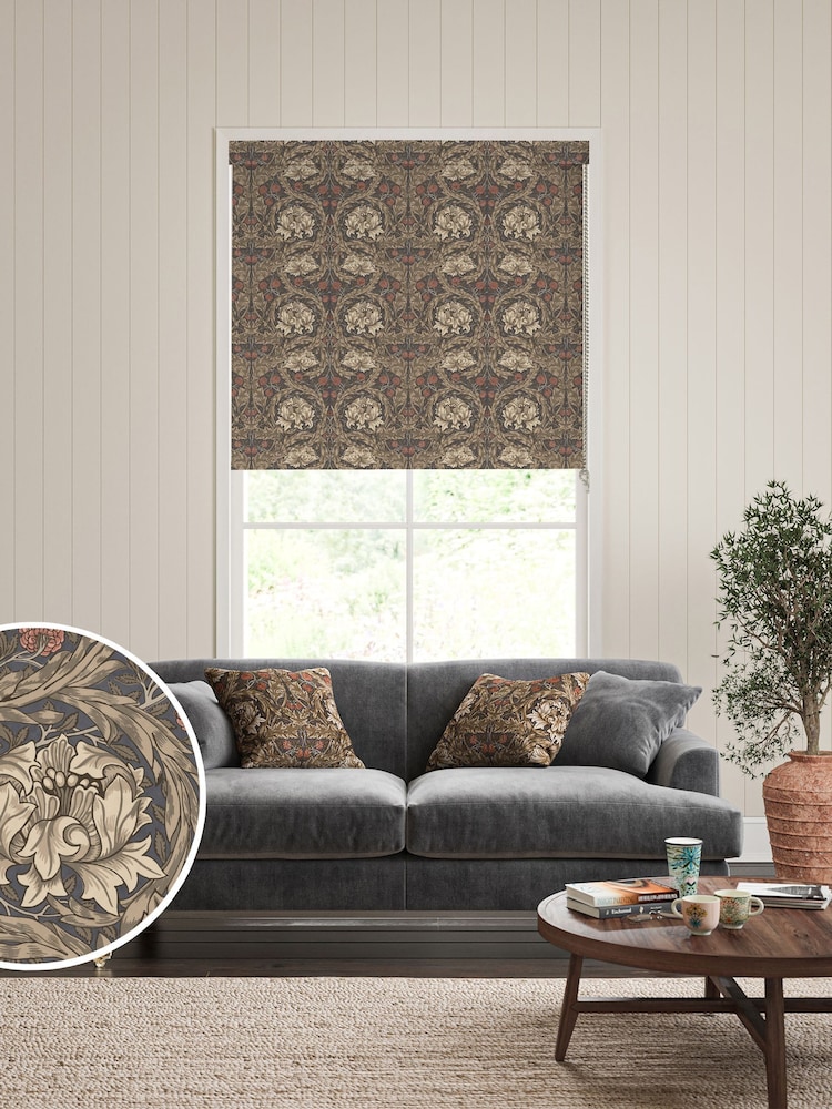 William Morris At Home Natural Walnut African Marigold Made to Measure Roller Blind - Image 1 of 6
