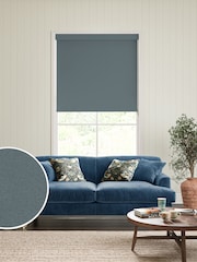 William Morris At Home Woad Blue Waltham Made to Measure Roller Blind - Image 1 of 7