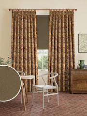 William Morris At Home Bark Brown Waltham Made to Measure Roller Blind - Image 2 of 7