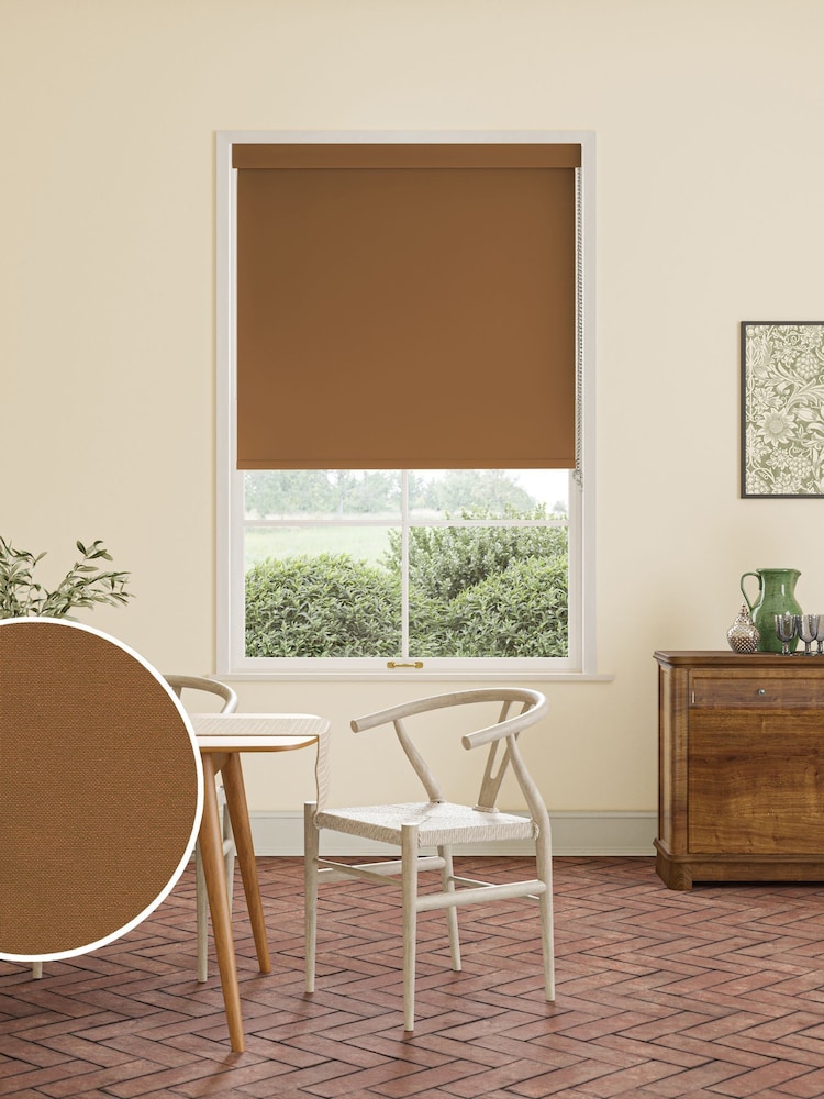 William Morris At Home Rust Orange Waltham Made to Measure Roller Blind - Image 1 of 7