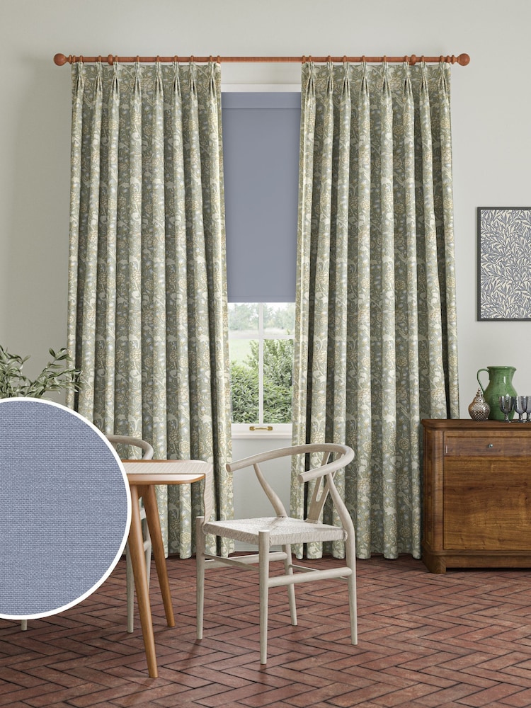 William Morris At Home Viola Blue Waltham Made to Measure Roller Blind - Image 2 of 7