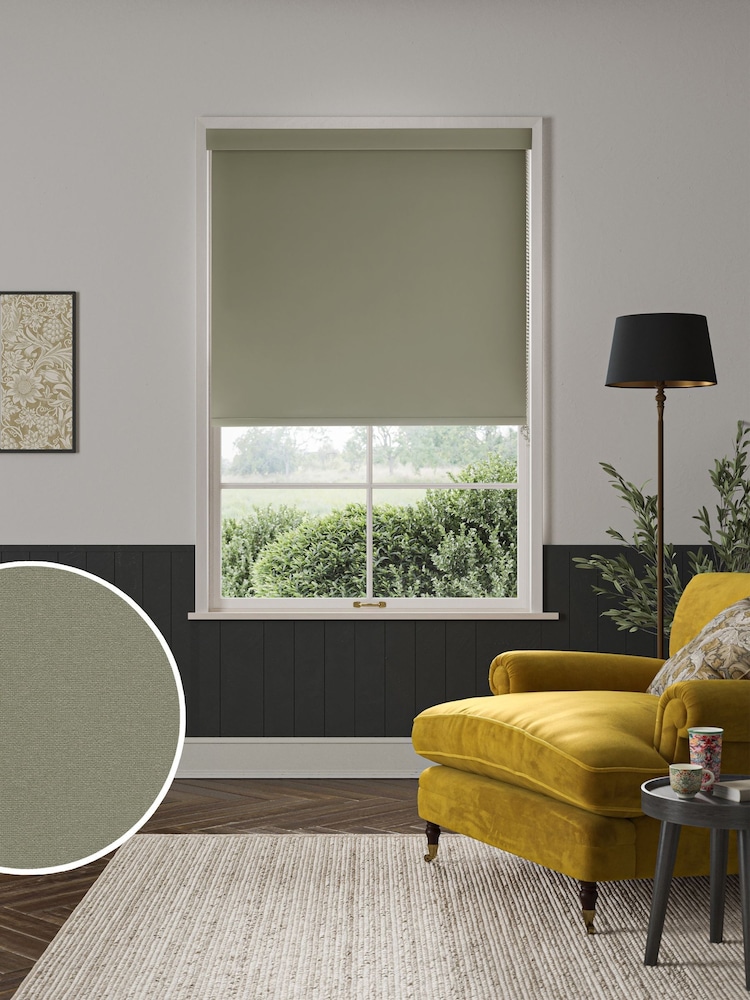 William Morris At Home Hazel Brown Waltham Made to Measure Roller Blind - Image 1 of 7