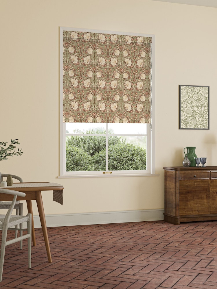 William Morris At Home Brick Orange Pimpernel Made to Measure Roller Blind - Image 2 of 6