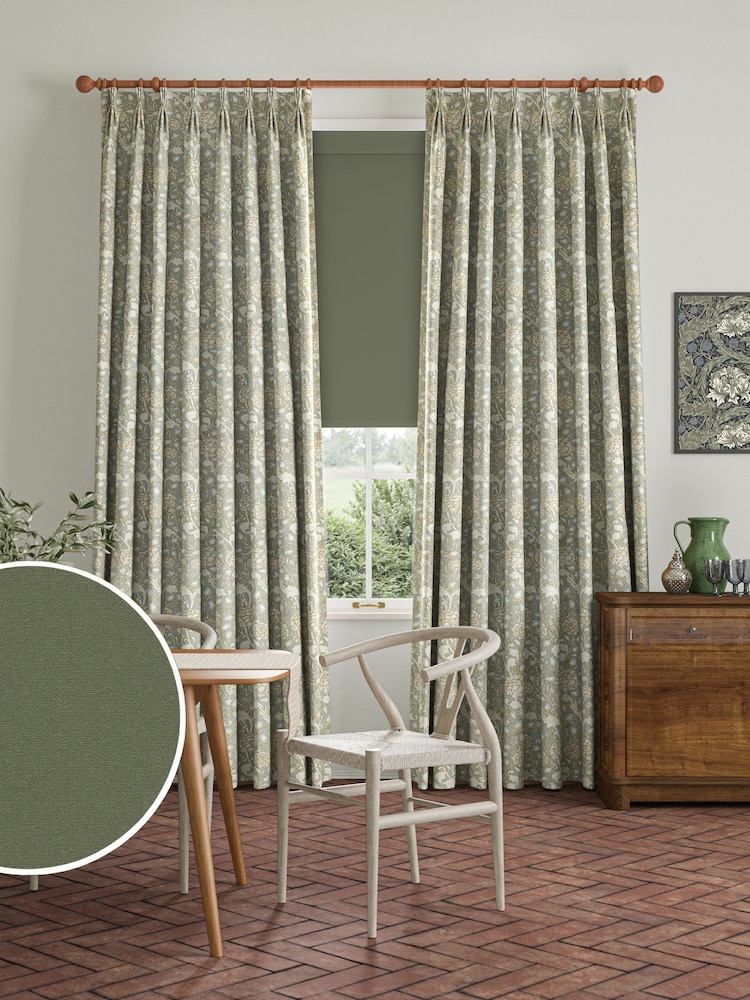 William Morris At Home Moss Green Waltham Made to Measure Roller Blind - Image 2 of 7