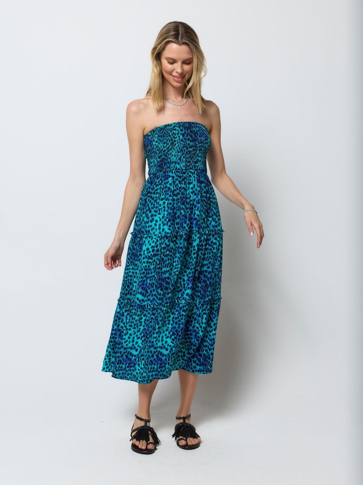 SCAMP & DUDE Cheetah Bandeau Midi Dress - 5의 이미지 2