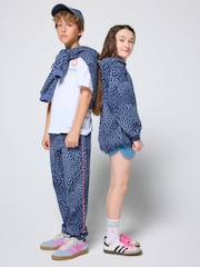 SCAMP & DUDE Blue Kids Leopard Ray Bolt Hoodie - Image 3 of 3