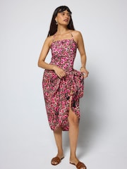 SCAMP & DUDE Pink Paradise Cheetah Bandeau Swimsuit - Image 4 of 6