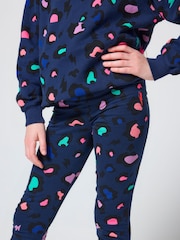 SCAMP & DUDE Snow Leopard Kids Leggings - Image 2 of 2