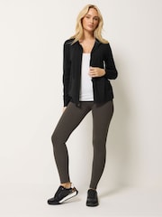 M&Co Brown Petite Stretch Leggings 2 Pack - Image 3 of 8