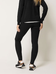 M&Co Brown Petite Stretch Leggings 2 Pack - Image 5 of 8