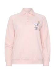 PixieGirl Petite Pink Cotton Snoopy Embroidered Sweatshirt - Image 5 of 6