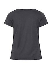 Yours Curve Blue Core Short Sleeve T-Shirts 2 Pack - Image 5 of 10