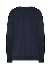 Long Tall Sally Blue Country Club Embroidered Sweatshirt - Image 6 of 6