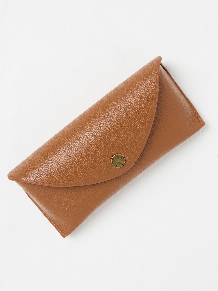 FatFace Tan Brown Sunglasses Case - Image 1 of 2