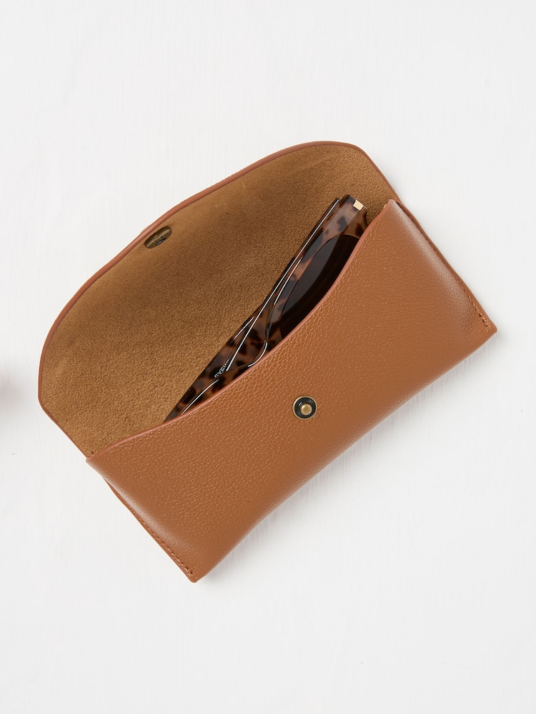 FatFace Tan Brown Sunglasses Case - Image 2 of 2