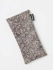 FatFace Black Leaf Print Sunglasses Case - Image 1 of 2