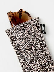 FatFace Black Leaf Print Sunglasses Case - Image 2 of 2