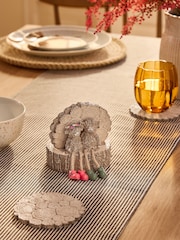 Set of 4 Natural Hamish The Highland Cow Coasters with Holder - Image 1 of 4