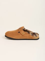 Brakeburn Brown Chestnut Buckle Slippers - Image 3 of 4