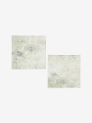 Set of 2 Silver Galaxy Glass Placemats - Image 1 of 1