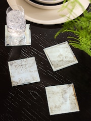 Silver Galaxy Glass Coasters Set of 4 - Image 1 of 3