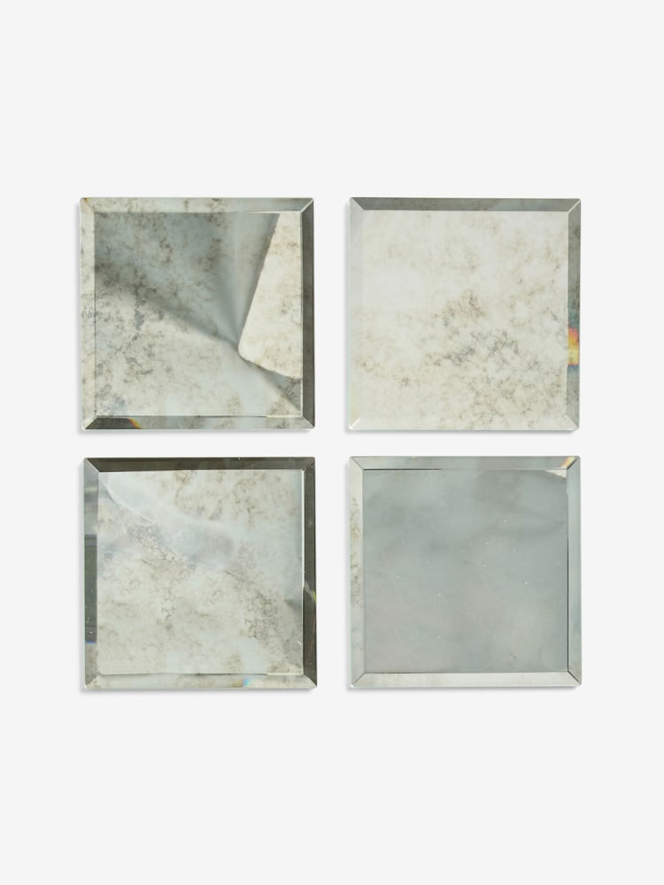 Silver Galaxy Glass Coasters Set of 4 - Image 3 of 3