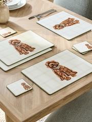 Green Louie the Labradoodle Corkback Placemats and Coasters - Image 2 of 4