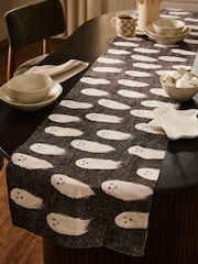 Black/White Halloween Gus the Ghost Light Up Table Runner - Image 2 of 4