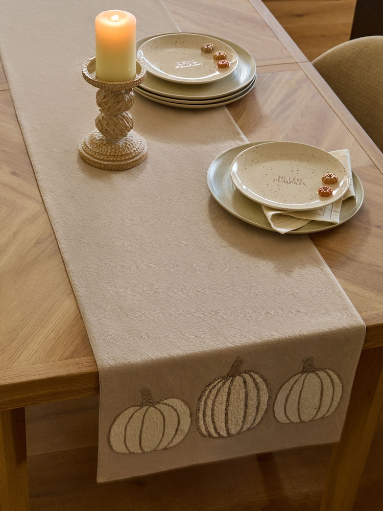 Pumpkin Textured Kitchen Table Runner - Bild 1 von 3