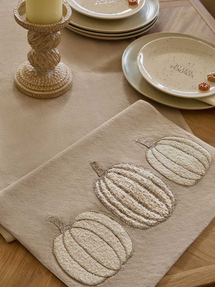 Pumpkin Textured Kitchen Table Runner - Bild 3 von 3