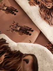 3 Piece Natural Hamish the Highland Cow Tea Towel and Mitt Bundle - Image 3 of 4