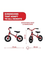 Chicco Red Bullet Balance Bike - Image 3 of 8