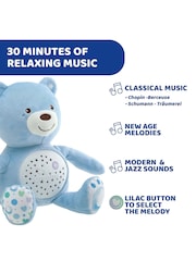 Chicco Blue First Dreams Baby Bear Plush and Night Light Projector - Image 3 of 8