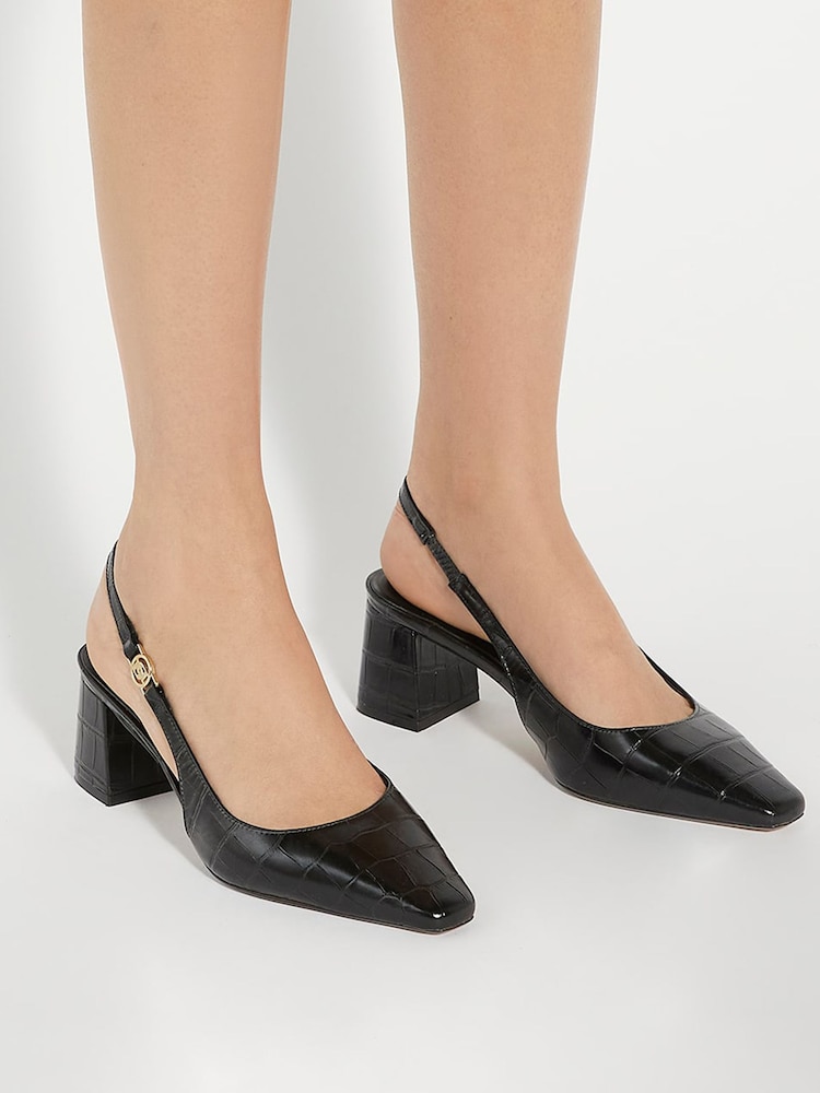 črna - Dune London Kontakt Branded Block Slingback salonarji in čevlji z visoko peto - Slika 1 iz 6 črna - Dune London Kontakt Branded Block Slingback salonarji in čevlji z visoko peto - Slika 1 iz 6